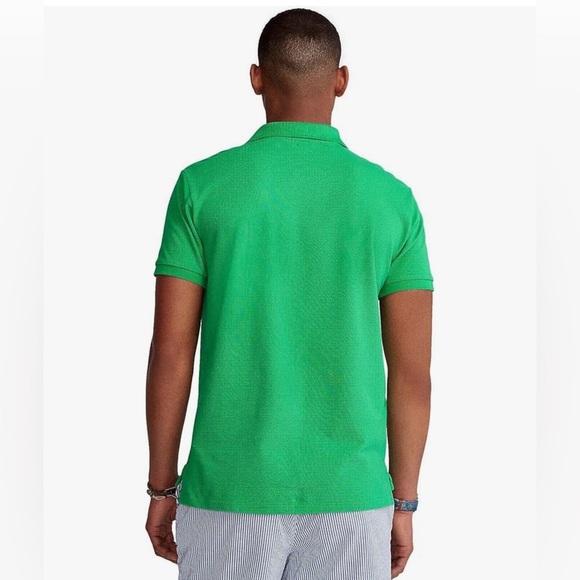 Polo Ralph Lauren Men's Classic Fit Cotton Mesh Polo Shirt Green Size Small NWT - Picture 2 of 9